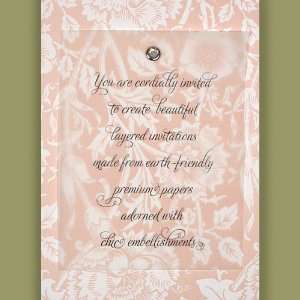 Printable DIY Invitations Kit   Premium 100% Recycled Romantic Floral 