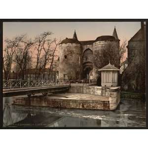 Ghent gate,Bruges,West Flanders,Flemish,Belgium,c1895  