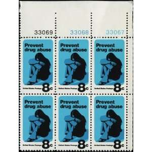  DRUG ABUSE ADDICTION PREVENTION #1438 Plate Block of 6 x 8 