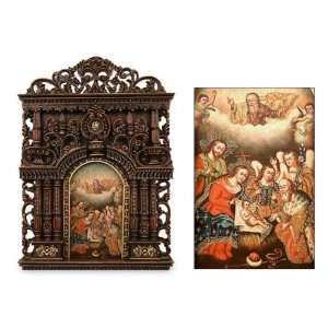  Cedar altarpiece, Birth of Jesus with Baltazar