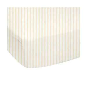  Round Crib Stripes Sheet color Yellow Stripe Baby