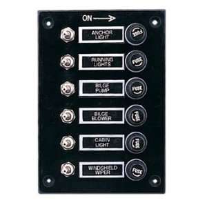  Six Switch panel with fuses