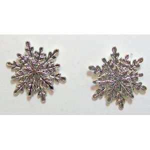   Post Layered Snowflake Drop Earrings From Just Give Me Jewels Jewelry