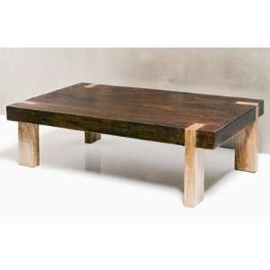  Yuko Rectangular Cocktail Table in Walnut and Natural 