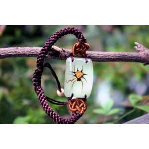 com Real Amber Insect Bracelet Jewelry Spiny Spider (Glow in the Dark 