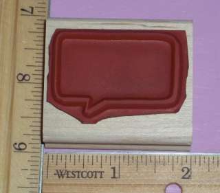 DIALOGUE BUBBLE BOX rubber stamp STAMPIN UP low shipping  