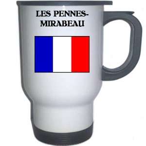  France   LES PENNES MIRABEAU White Stainless Steel Mug 
