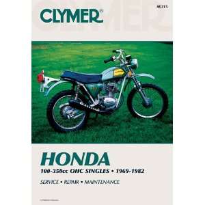  Clymer Manual Hon Ohc Sngls 100 350cc 69 82 Automotive