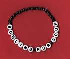 BOWLING FOR SOUP inspired black beaded bracelet