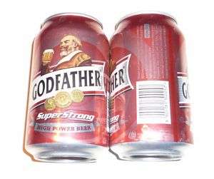 GODFATHER Super Strong Red lager BEER can INDIA 330ml  