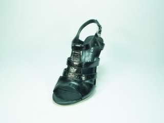 Franco Sarto Womens Ascot Open Toe Pump, Black, Size 8.5   NEW  