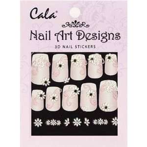 Cala Jeweled 3D Nail Art Stickers x2 Packs Flowers #86390 + FREE Aviva 