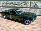 18 GL Green Chrome Steve McQueen 1968 Bullitt Mustang  