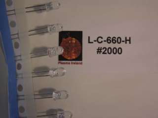 2000 Plasma Ireland LC660H 660nm .2 Red LEDs  