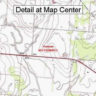  USGS Topographic Quadrangle Map   Yoakum, Texas (Folded 