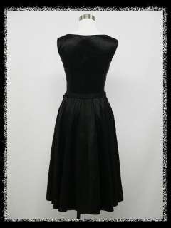 dress190 BLACK SHIFT FASHION 40s 50s 60s SLEEVELESS EVENING COCKTAIL 