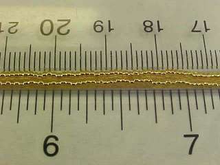 Vtg 1 HANK SILVER LINED GOLD ROUND SEED BEADS 13/0 FAB  