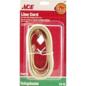  3 each Ace Modular Telephone Line Cord (32078)