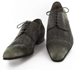 New $900 Santoni Gray Shoes 9.5/8.5  