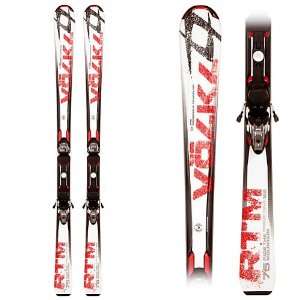  Volkl RTM 75 Skis with 4Motion 10.0 Bindings 2012 Sports 