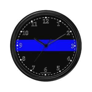 The Thin Blue Line Police Wall Clock by 