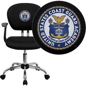  United States Coast Guard Academy Embroidered Black Mesh 