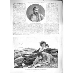  1889 WYLLIE YAWL LADYBIRD BOAT CROSSING NORTH SEA