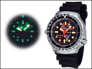 FLY BACK GMT; DAY; COMBAT DIVER 1000m HELIUM SAFE T0247  
