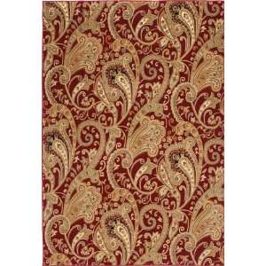  Orian American Heirloom Kashmir 1226 Claret 2 3 x 8 