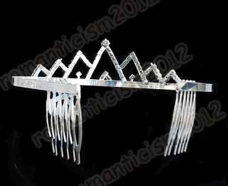 FREE Wedding/Br​idal crystal veil tiara crown headband  