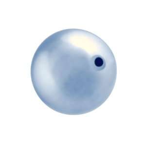  5811 14mm Round Pearl Large Hole Light Blue Arts, Crafts 