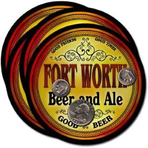 Fort Worth, TX Beer & Ale Coasters   4pk