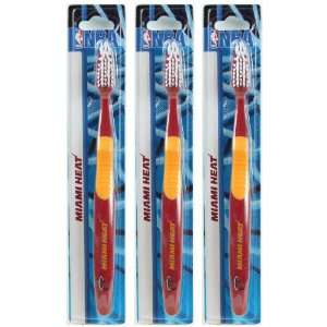 3D Marketing Miami Heat Toothbrush 3 Pack Sports 