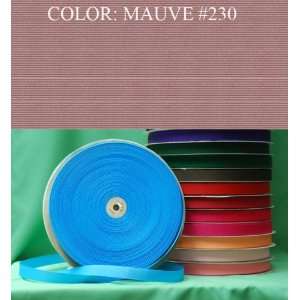  50yards SOLID POLYESTER GROSGRAIN RIBBON Mauve #230 2 1/4 