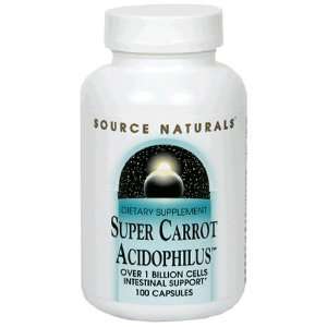 Source Naturals Super Carrot Acidophilus, 100 Capsules 