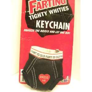  Old Fart Farting Tighty Whities Keychain 