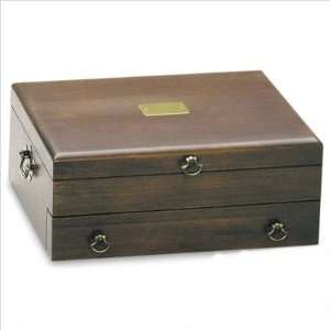  Bristol Walnut Silverware Chest with Brown Lining