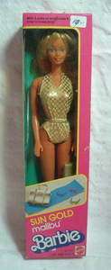 1983 Sun Gold Malibu Barbie NRFB #1067  
