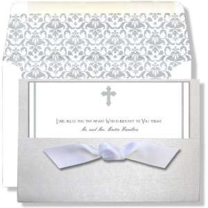   and Formal Invitations   Eastern Cross Pocket Ribbon Invitation