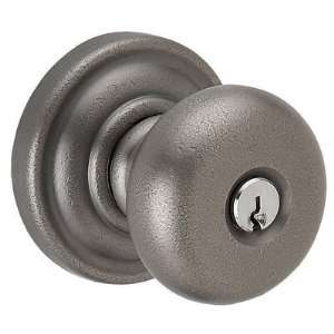 Baldwin 5208.452.entr Distressed Antique Nickel Keyed Entry Classic 