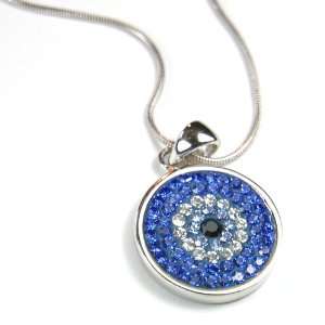  Silver Plated and Blue Stone Necklace Jewelry
