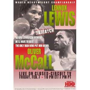  Lennox Lewis vs Oliver McCall Movie Poster (11 x 17 Inches 