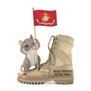  Charming Tails USMC Figurine Solely Devoted To The Corps 