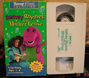 Barney & Friends Rhymes With Mother Goose Collection Vhs Video Great 