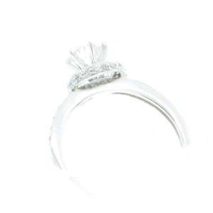 Zales 0.75ct Diamond Frame Halo Engagement Ring14K White Gold .50ct 