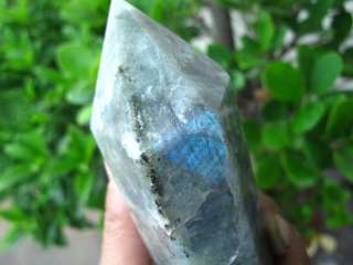 16lb LONG NATURAL Labradorite Crystal DT WAND POINT Orb Gem Stone 7 