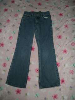 ARIZONA girls 12 CLASSIC rise boot cut blue jeans 25x25.5  