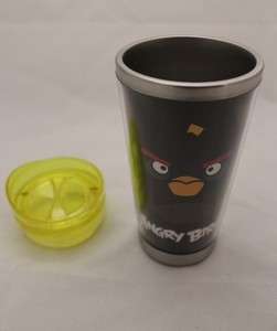   Rovio Angry Birds Sainless 12 Ounce Tumbler Travel Mug   BLACK