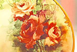 Gorgeous Pirkenhammer Plate Luscious Roses Gold  