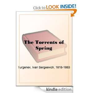 The Torrents of Spring Ivan Sergeevich Turgenev  Kindle 